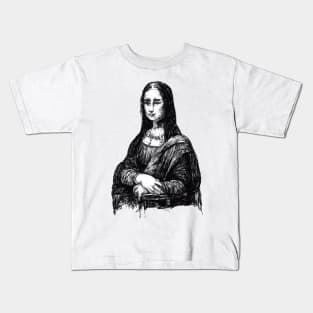 Psychedelic Mona Lisa Kids T-Shirt